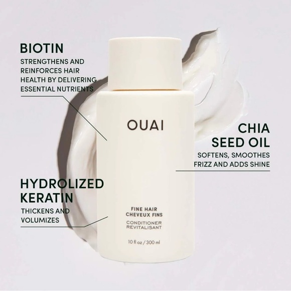 OUAI New Sealed Fine Hair Conditioner 10 Oz MSRP $32 - Picture 3 of 5
